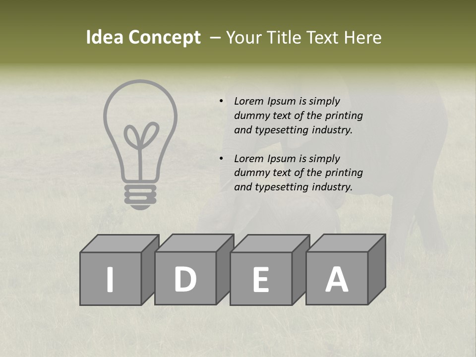 Grande Safari Elefante PowerPoint Template