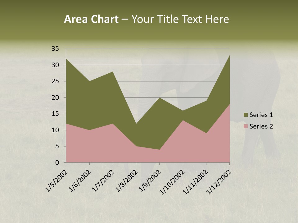Grande Safari Elefante PowerPoint Template