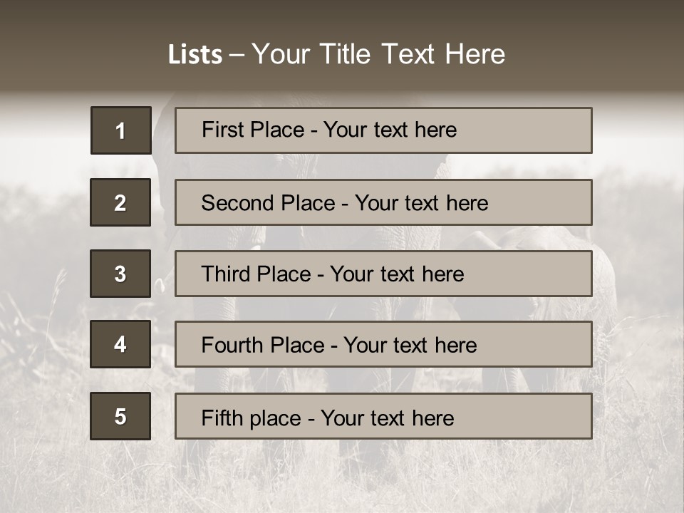 Mammifero Seppia Avorio PowerPoint Template