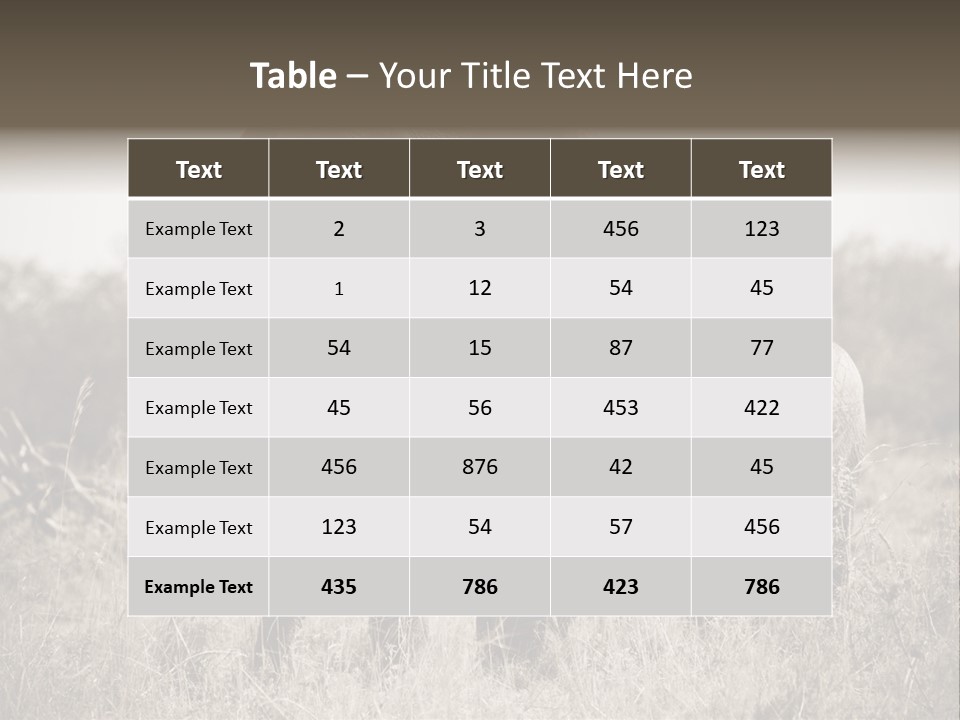 Mammifero Seppia Avorio PowerPoint Template