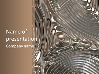 Shiny Metal Illustration PowerPoint Template