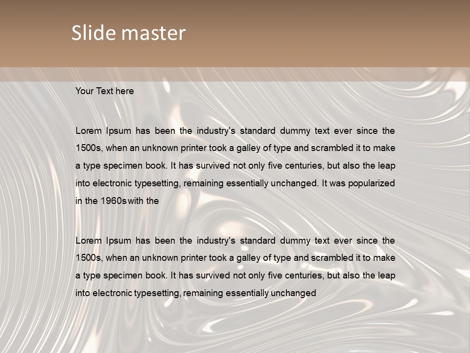 Shiny Metal Illustration PowerPoint Template