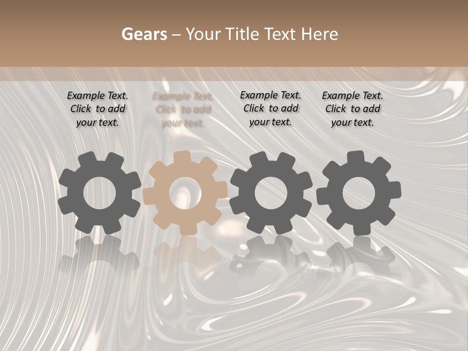 Shiny Metal Illustration PowerPoint Template