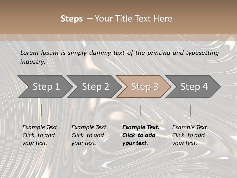 Shiny Metal Illustration PowerPoint Template