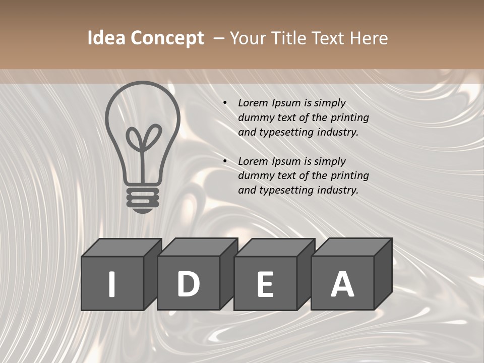 Shiny Metal Illustration PowerPoint Template