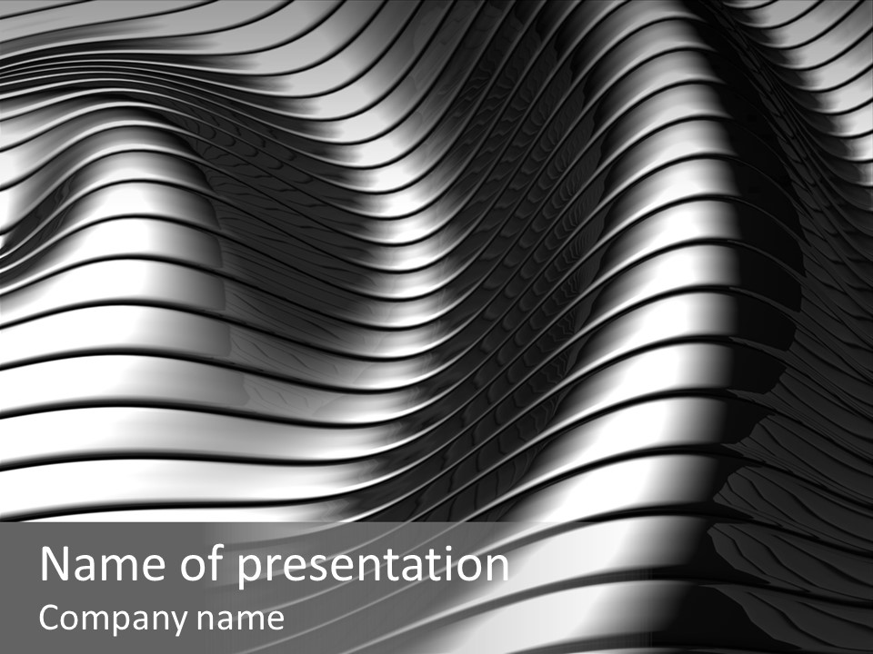 Aluminum Abstract Design PowerPoint Template