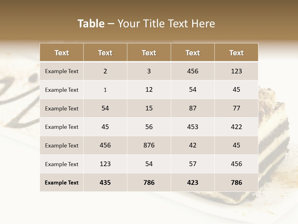 Cheese Italy Coffee PowerPoint Template