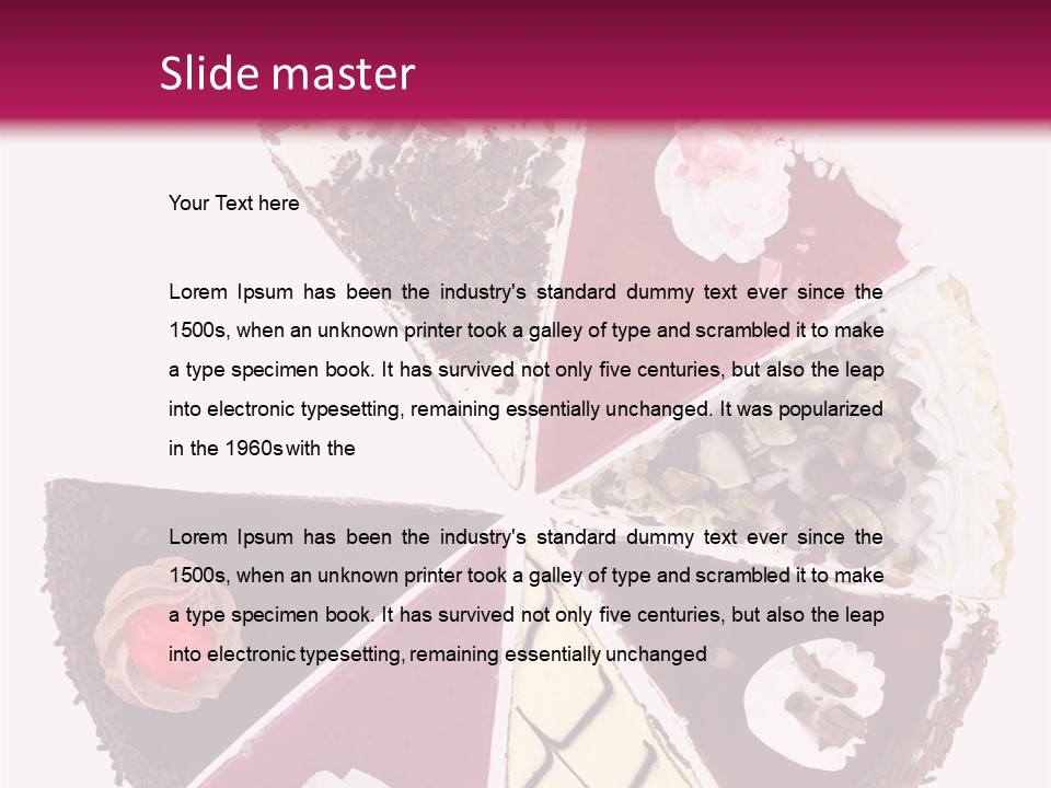 Commercial Slice Bake PowerPoint Template