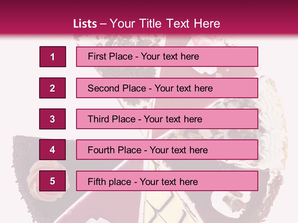 Commercial Slice Bake PowerPoint Template