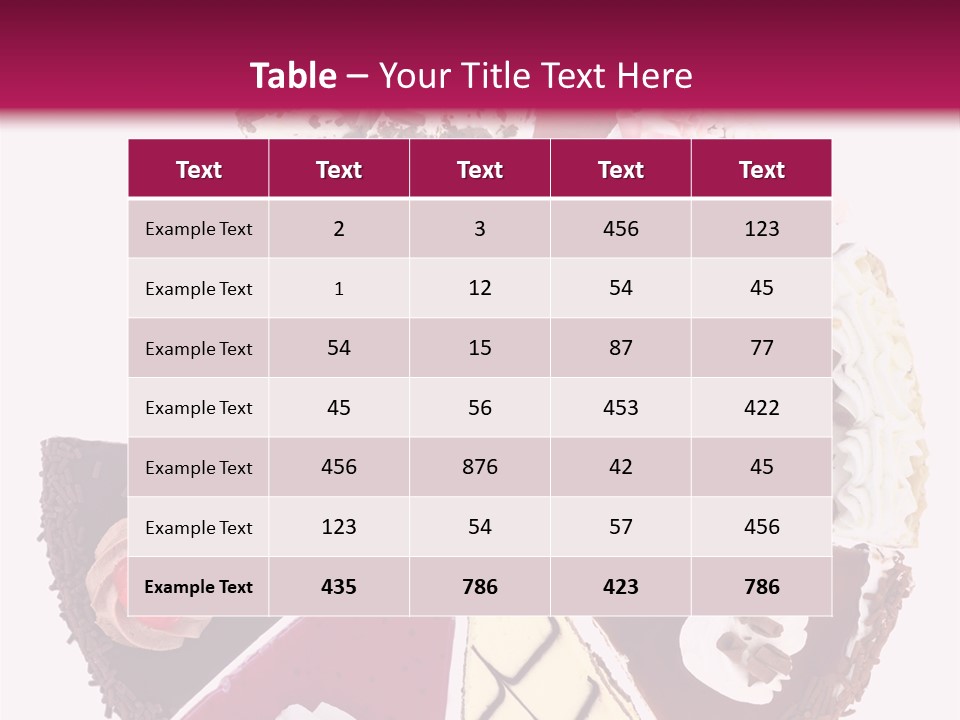 Commercial Slice Bake PowerPoint Template