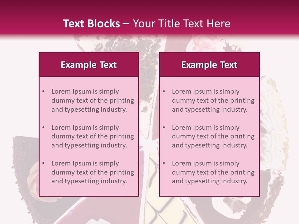 Commercial Slice Bake PowerPoint Template
