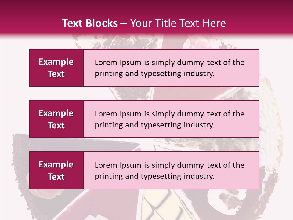 Commercial Slice Bake PowerPoint Template