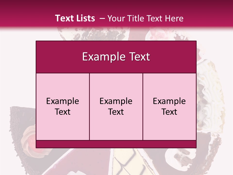 Commercial Slice Bake PowerPoint Template