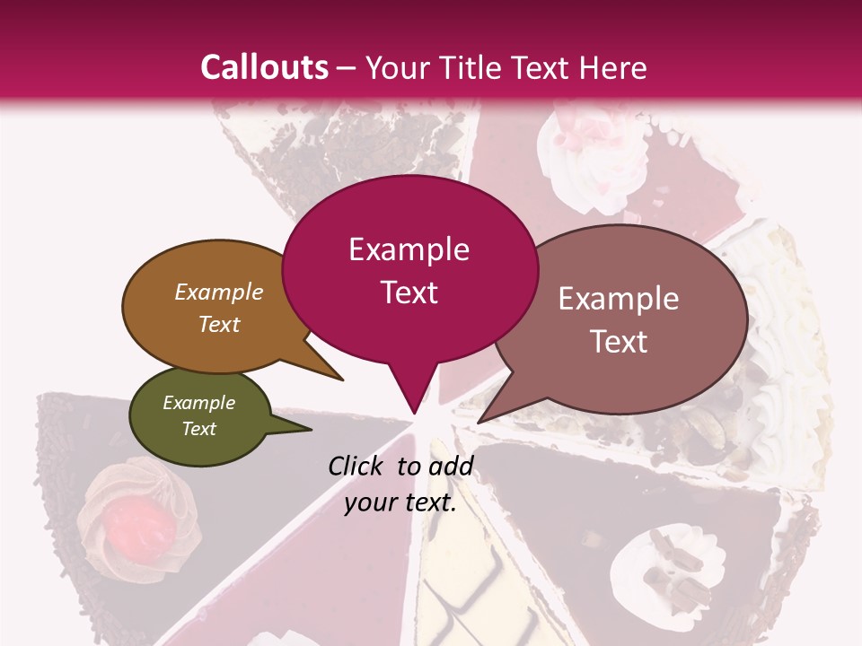 Commercial Slice Bake PowerPoint Template