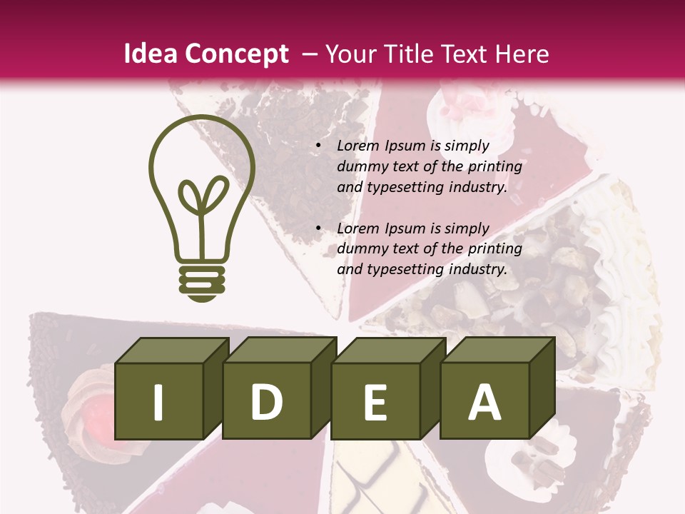 Commercial Slice Bake PowerPoint Template