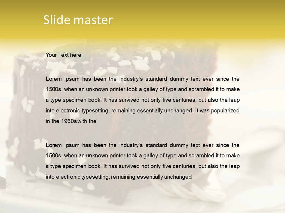 Backen Speise Geback PowerPoint Template