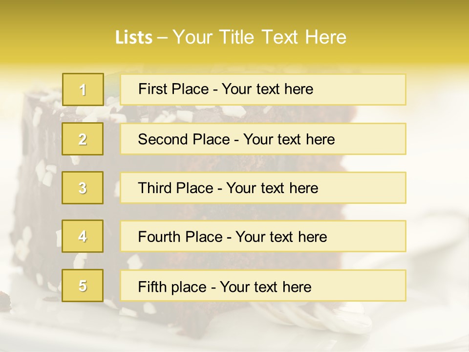 Backen Speise Geback PowerPoint Template