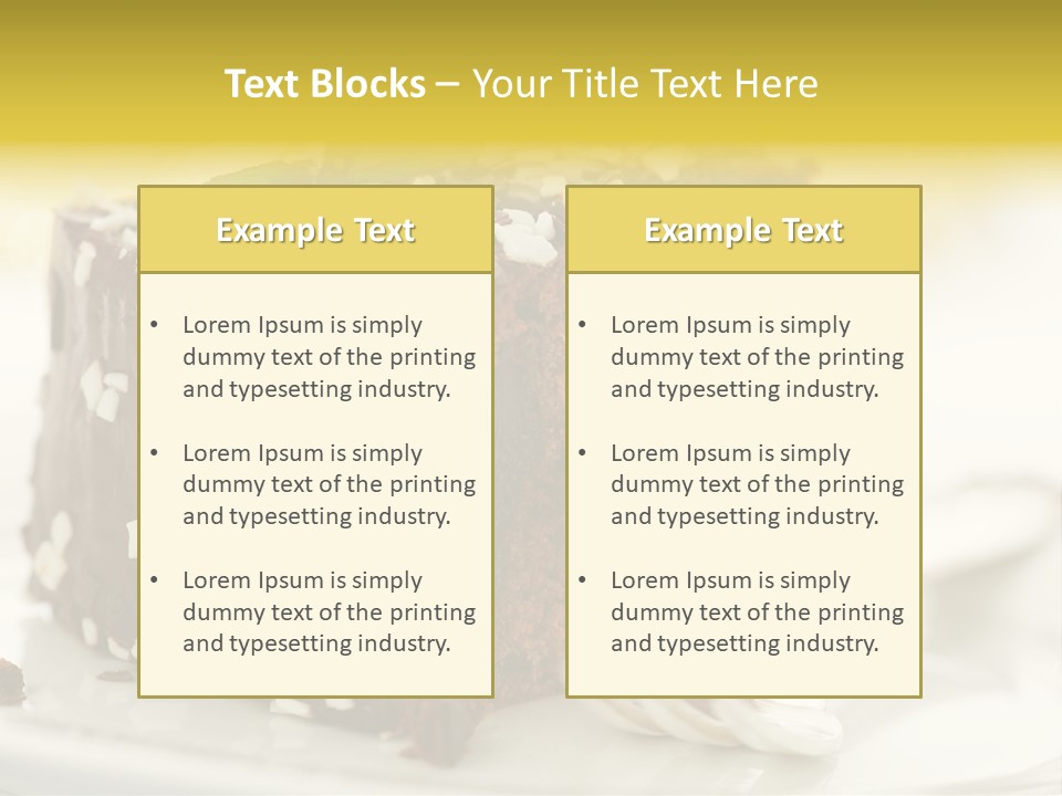 Backen Speise Geback PowerPoint Template