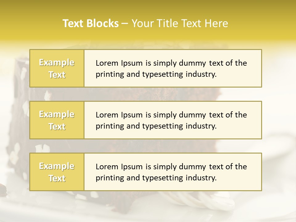 Backen Speise Geback PowerPoint Template