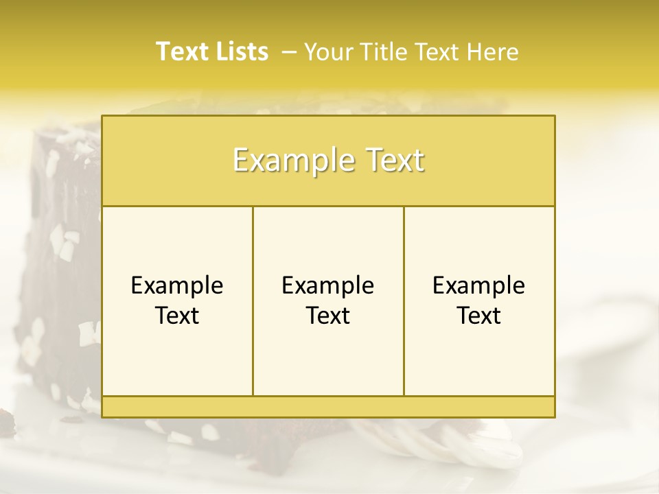 Backen Speise Geback PowerPoint Template