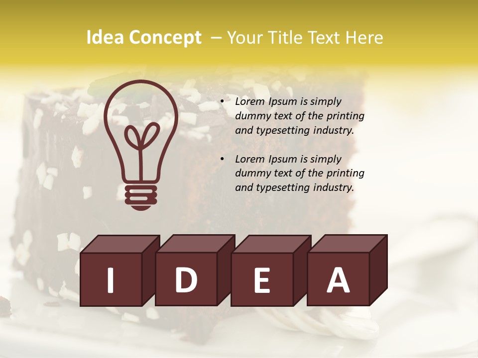 Backen Speise Geback PowerPoint Template