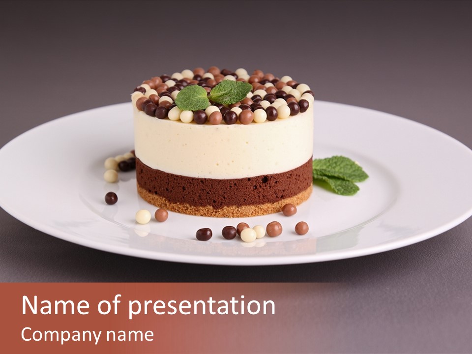 Candy Cake Dinner PowerPoint Template