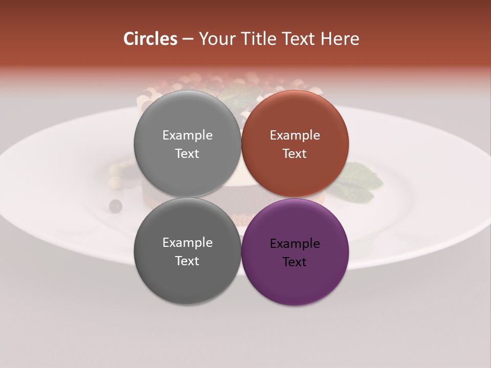 Candy Cake Dinner PowerPoint Template