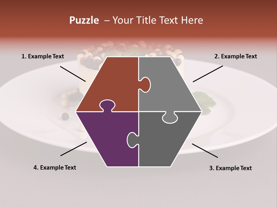 Candy Cake Dinner PowerPoint Template