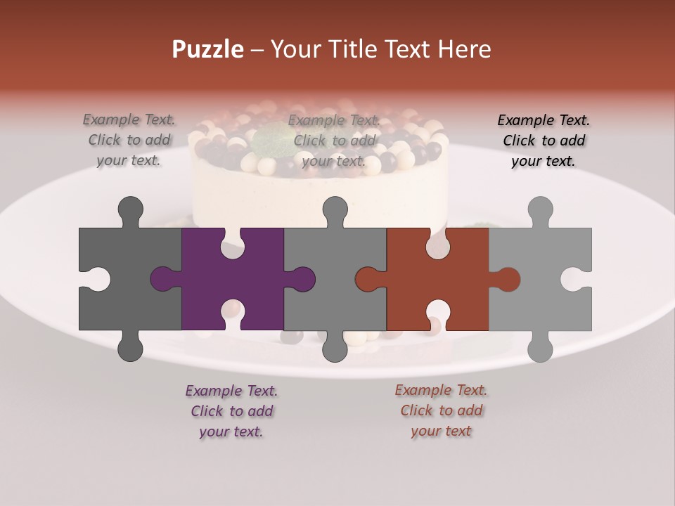 Candy Cake Dinner PowerPoint Template