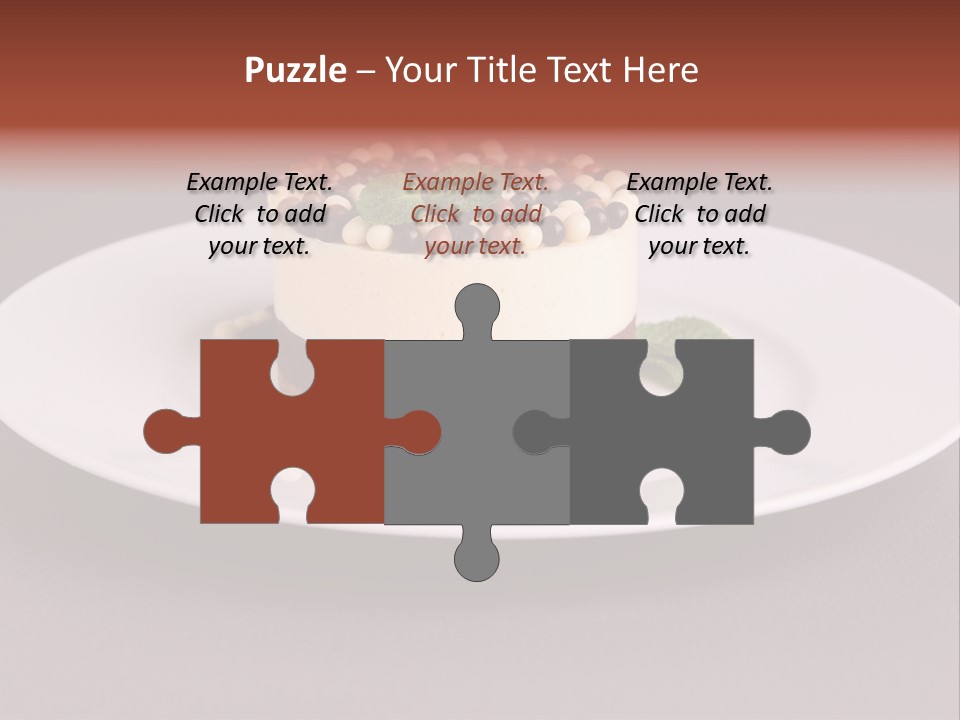 Candy Cake Dinner PowerPoint Template