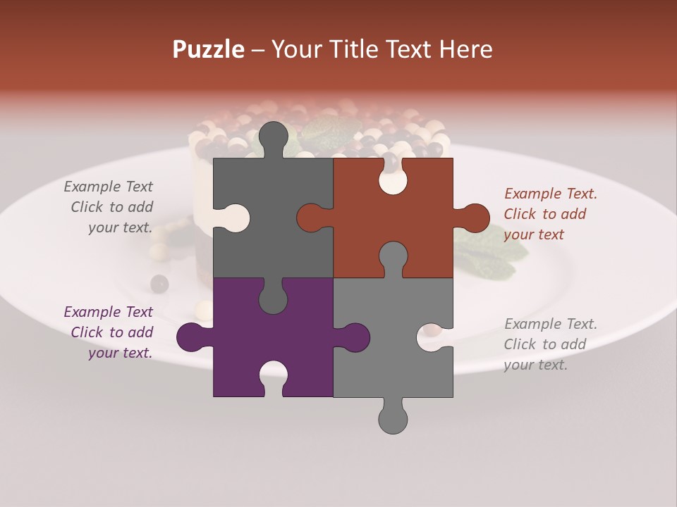 Candy Cake Dinner PowerPoint Template