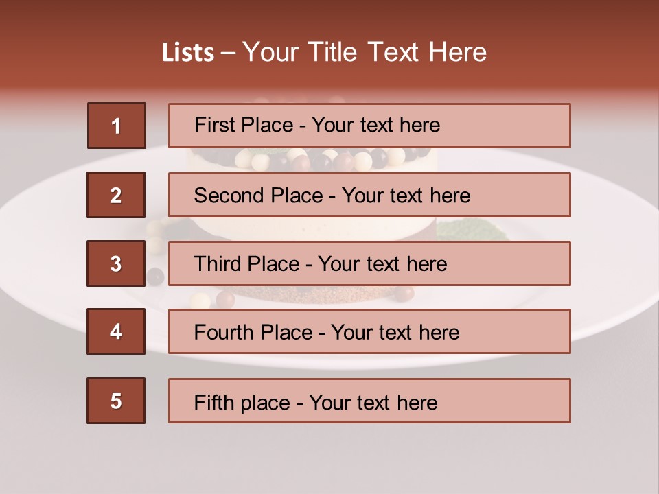 Candy Cake Dinner PowerPoint Template