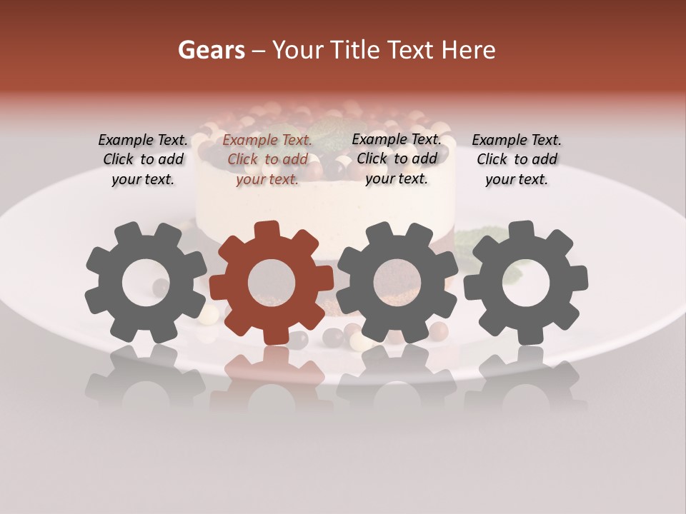 Candy Cake Dinner PowerPoint Template