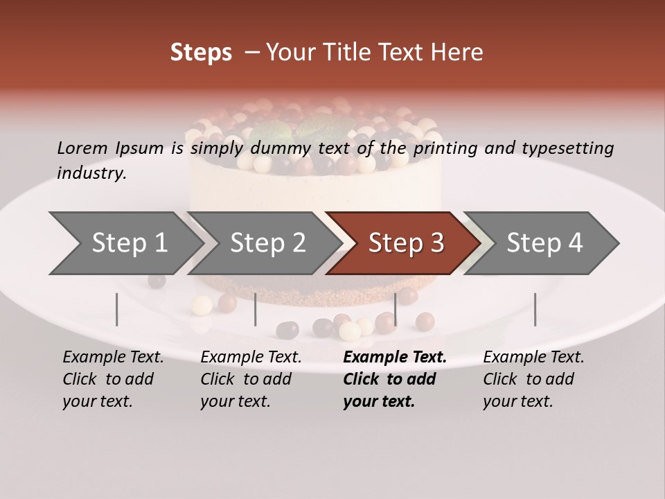 Candy Cake Dinner PowerPoint Template