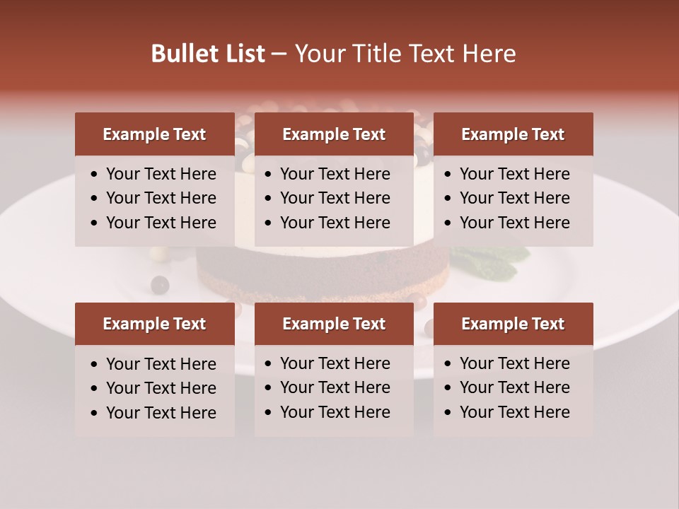 Candy Cake Dinner PowerPoint Template