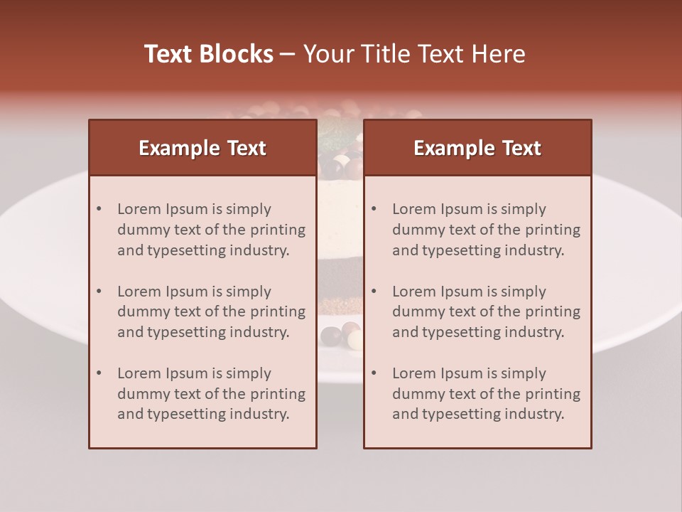 Candy Cake Dinner PowerPoint Template