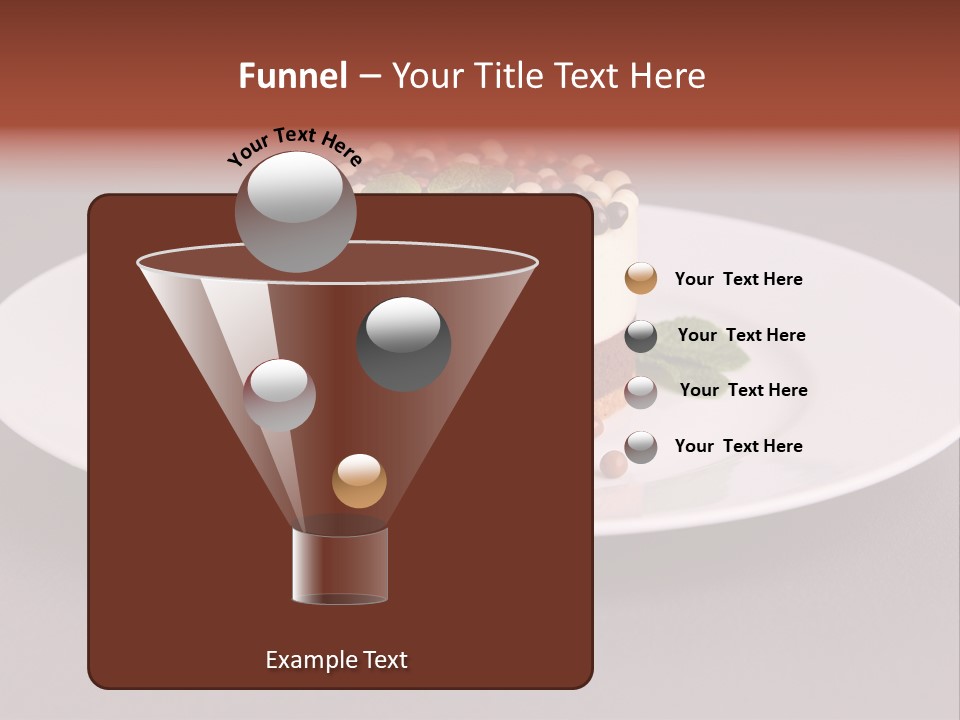 Candy Cake Dinner PowerPoint Template