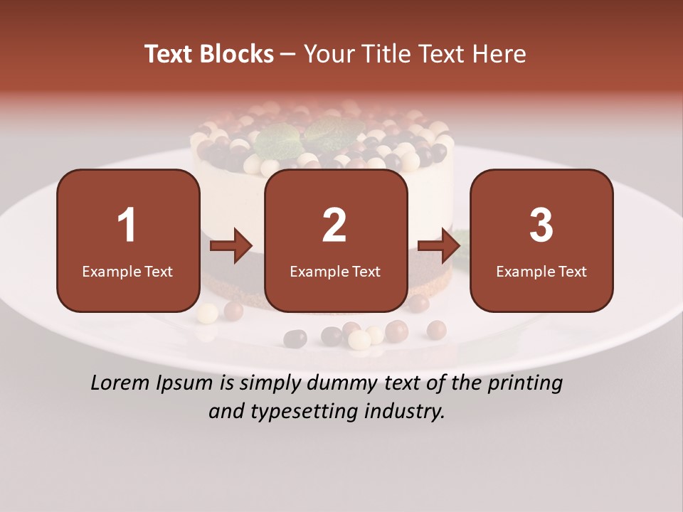 Candy Cake Dinner PowerPoint Template