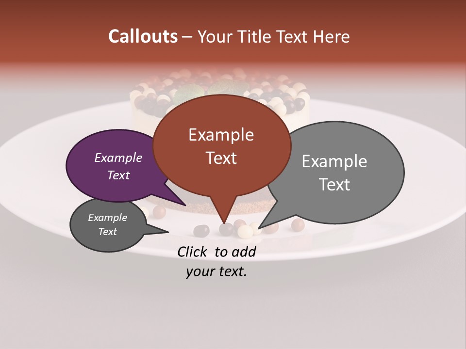 Candy Cake Dinner PowerPoint Template