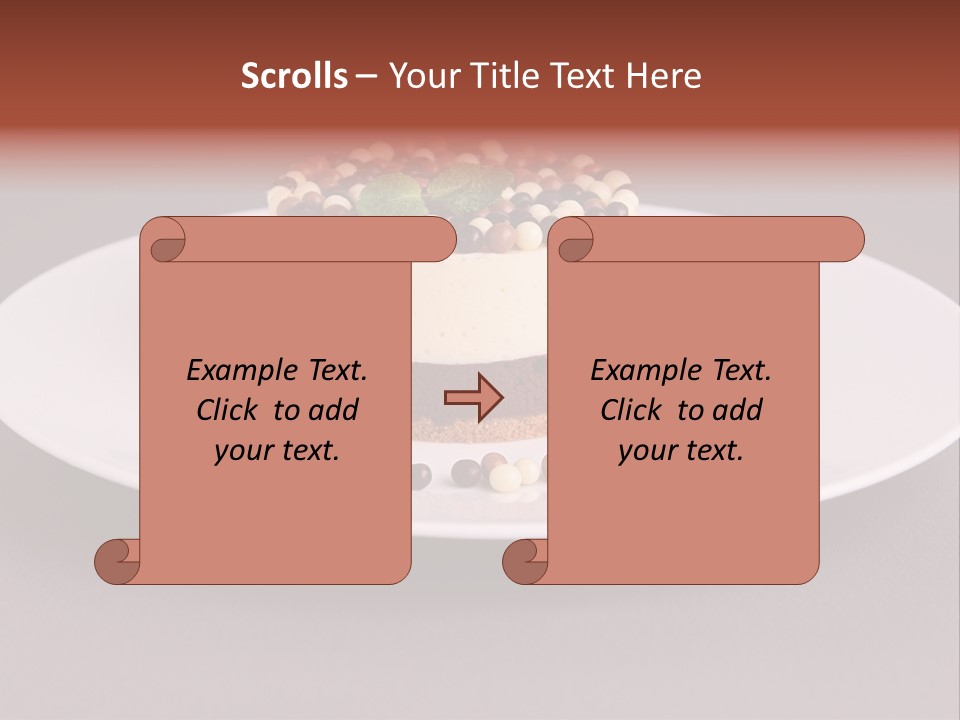 Candy Cake Dinner PowerPoint Template