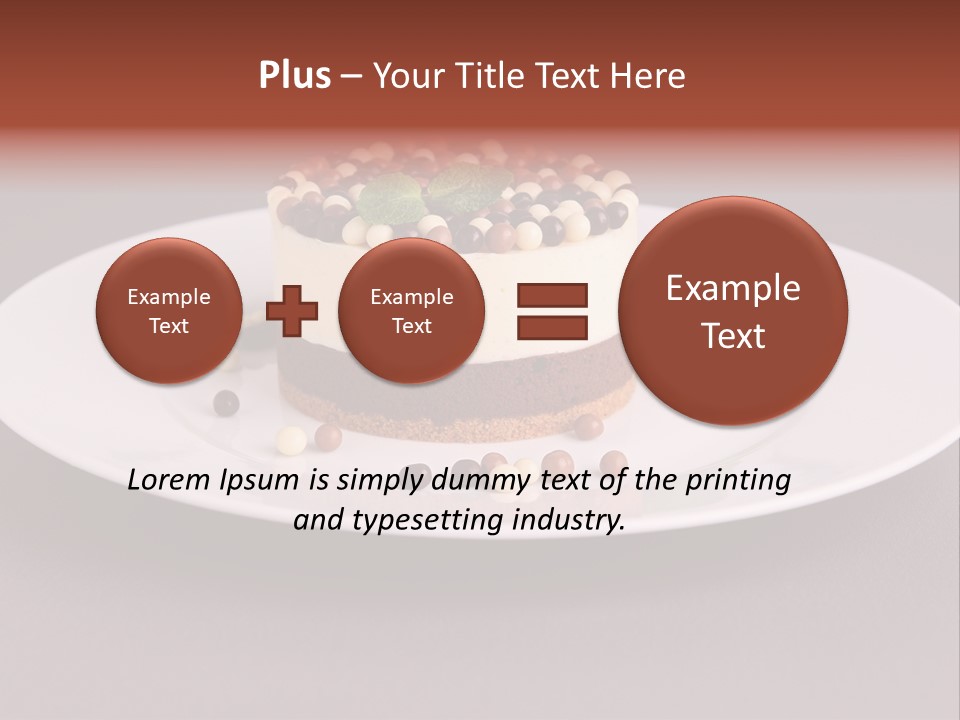 Candy Cake Dinner PowerPoint Template