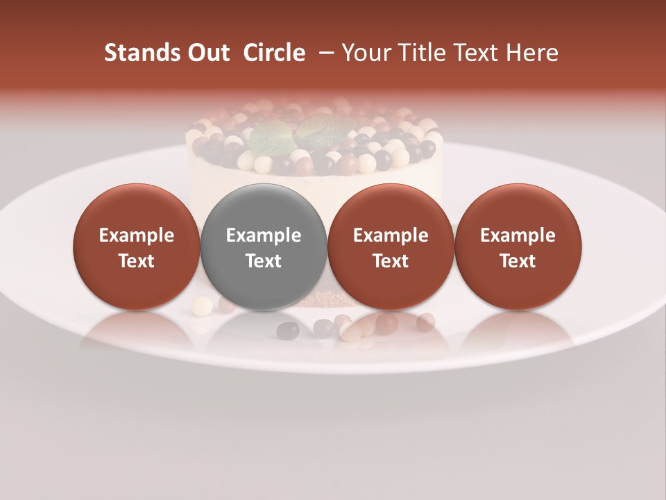 Candy Cake Dinner PowerPoint Template