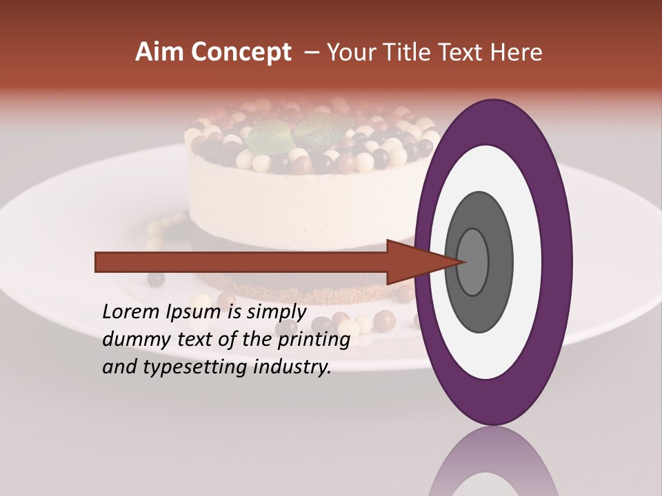 Candy Cake Dinner PowerPoint Template