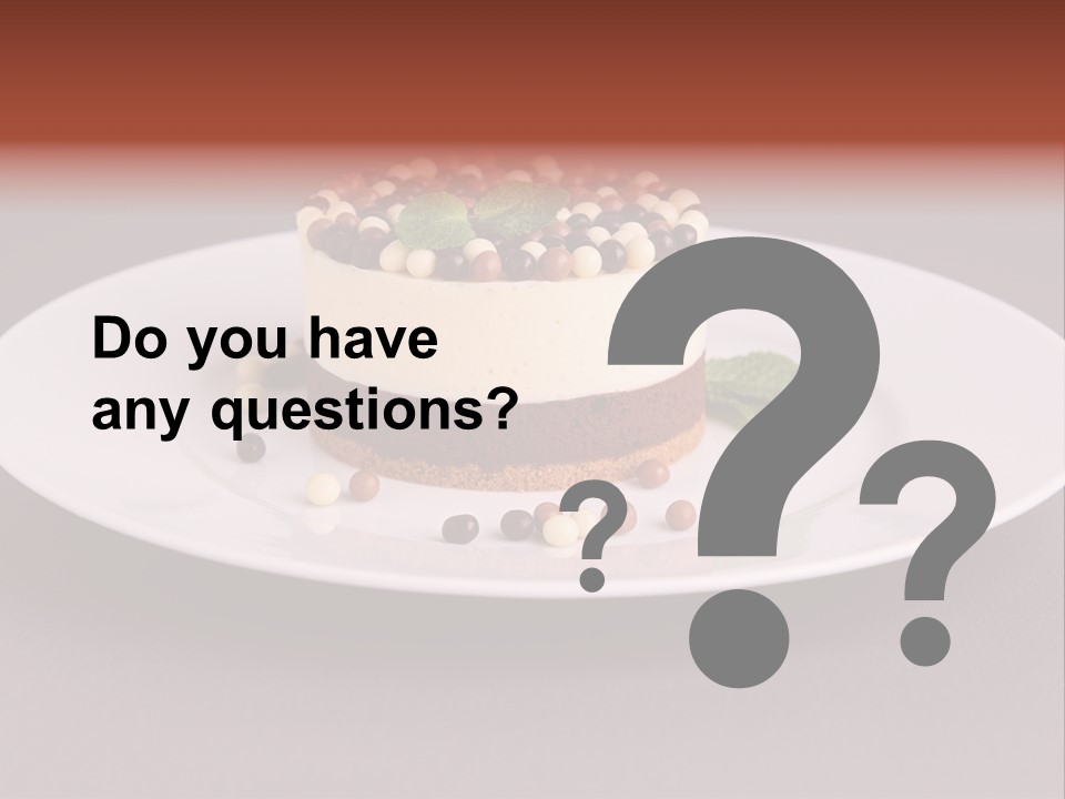 Candy Cake Dinner PowerPoint Template