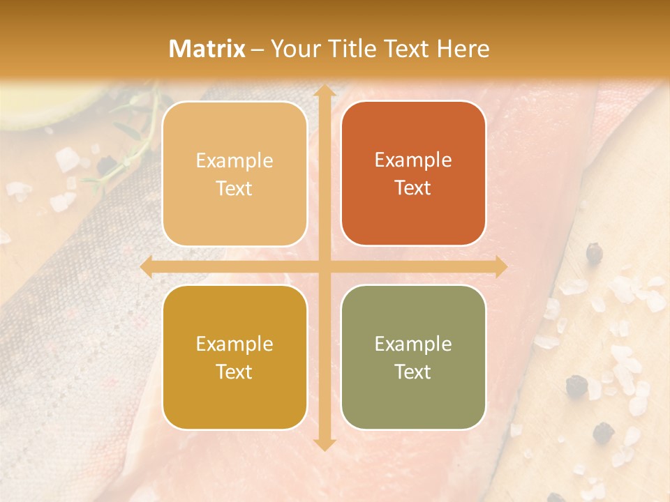 Gelb Salz Naturprodukt PowerPoint Template