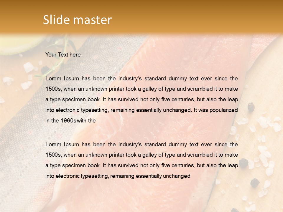 Gelb Salz Naturprodukt PowerPoint Template