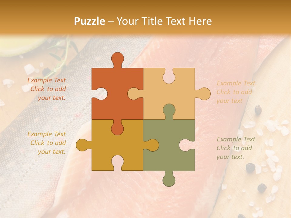 Gelb Salz Naturprodukt PowerPoint Template