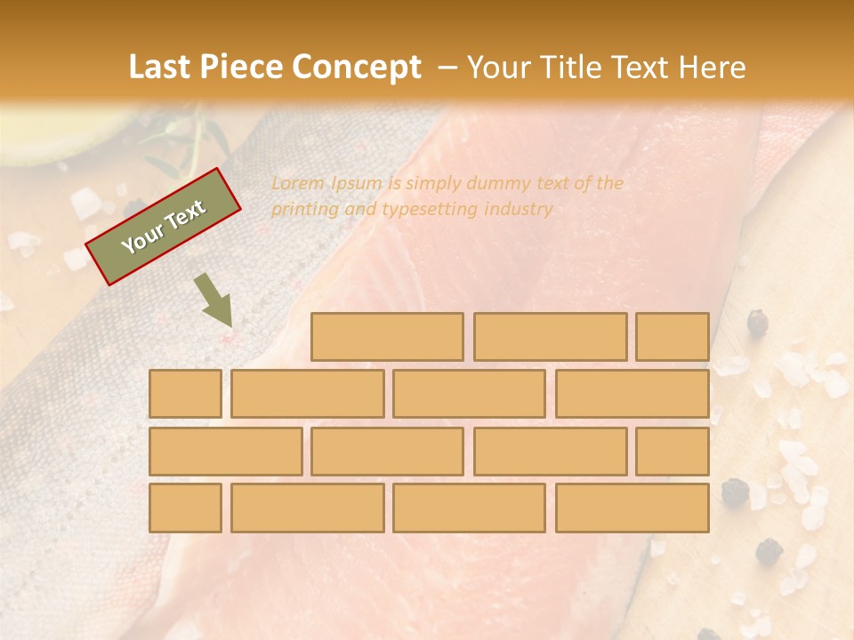 Gelb Salz Naturprodukt PowerPoint Template