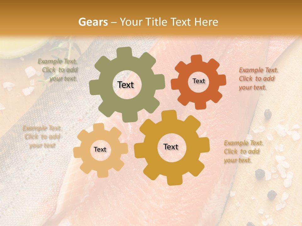 Gelb Salz Naturprodukt PowerPoint Template