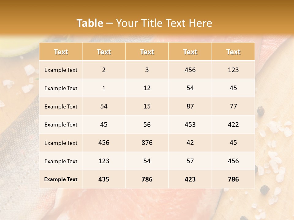 Gelb Salz Naturprodukt PowerPoint Template